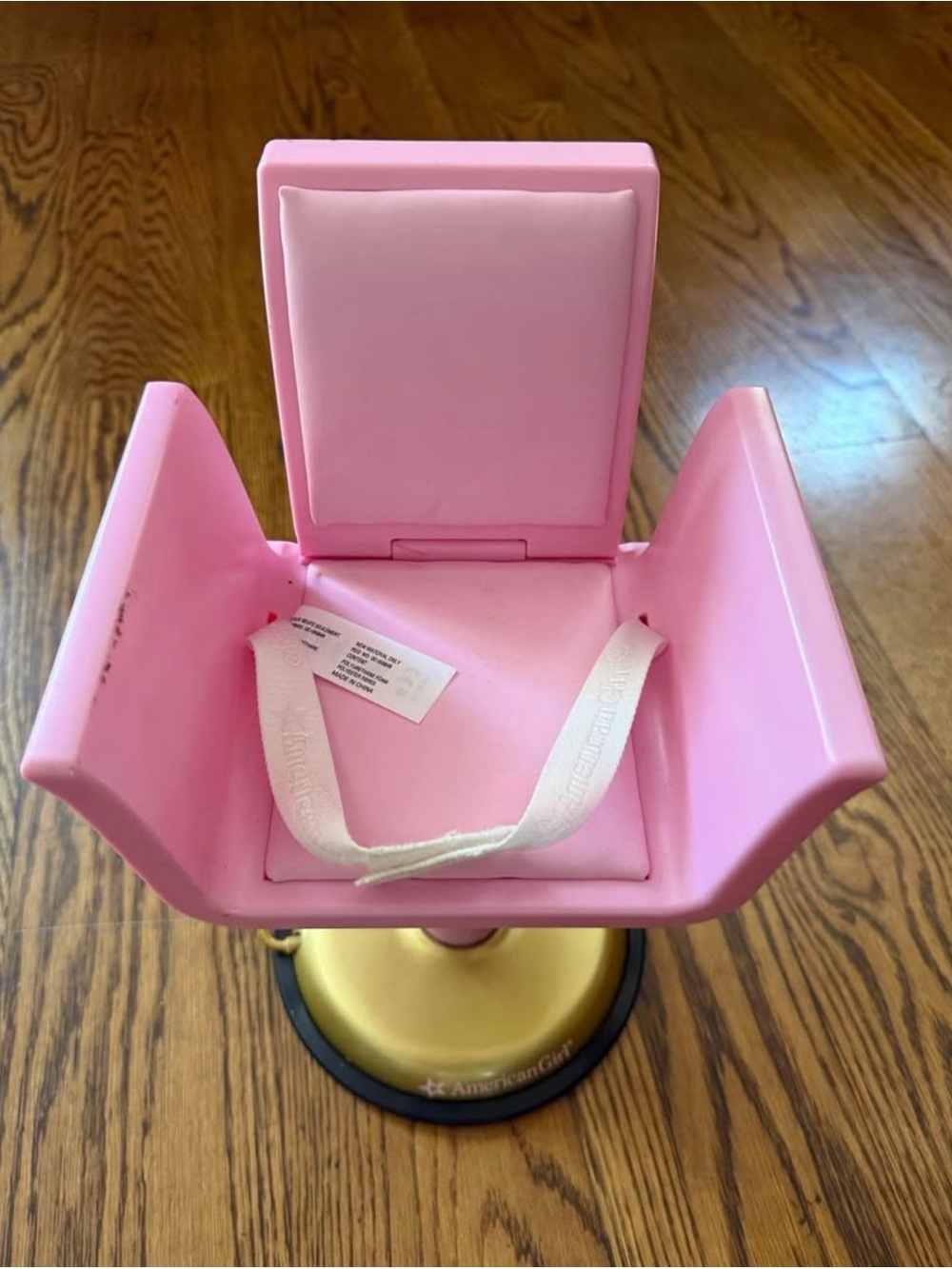 American Girl Pink Doll Hairdressing Chair - Picture 2 of 3